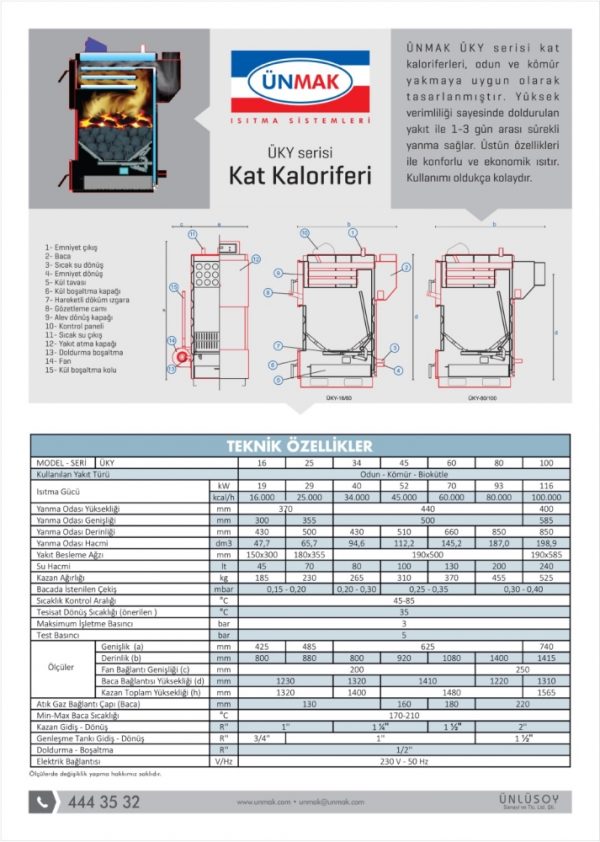 ÜNMAK - ÜKY Serisi Kazanlar