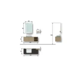 Evros Ares 100 cm Banyo Dolabı - Görsel 2