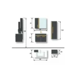 Evros Arkadya 80 cm Banyo Dolabı - Görsel 2